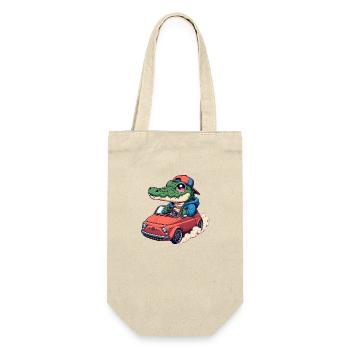 Crocodile Car - Gift Bag for Bottles - nature - Front
