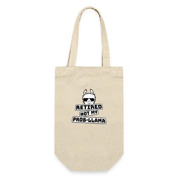 Not My Prob Llama Retirement Prob-Llama Retired - Gift Bag for Bottles - nature - Front