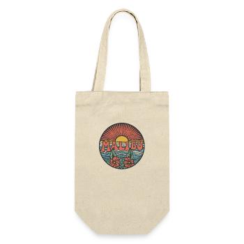Retro Surf Malibu California Design - Gift Bag for Bottles - nature - Front