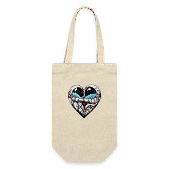 Astronauts Heart - Geschenkbeutel für Flaschen - Natur - Vorne