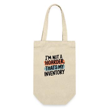 I'm Not A Hoarder That's My Inventory - Geschenkbeutel für Flaschen - Natur - Vorne