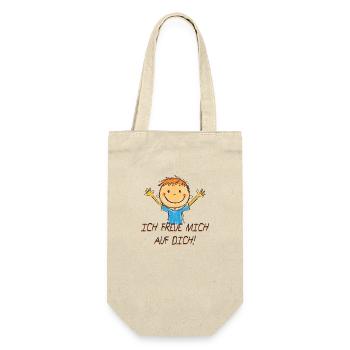 I'm looking forward to seeing you - Gift Bag for Bottles - nature - Front