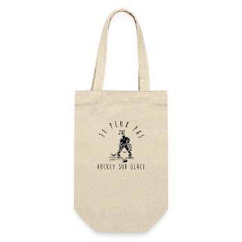 I can't, I have Hockey - Gift Bag for Bottles - nature - Front