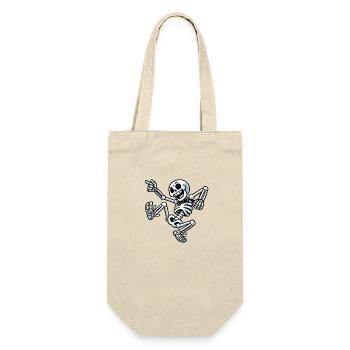 Skull Dancing - Geschenkbeutel für Flaschen - Natur - Vorne