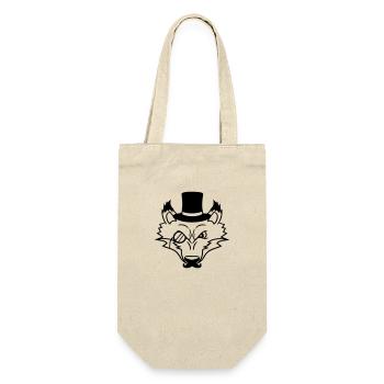 Fox Red Fox Sir Mr. Top Hat Monocle Glasses - Gift Bag for Bottles - nature - Front