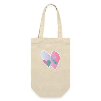 Love Assemble 00 - Gift Bag for Bottles - nature - Front