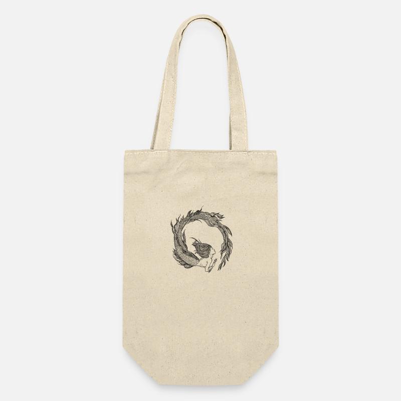 Mermaid - Mermaid - black - Gift Bag for Bottles - nature