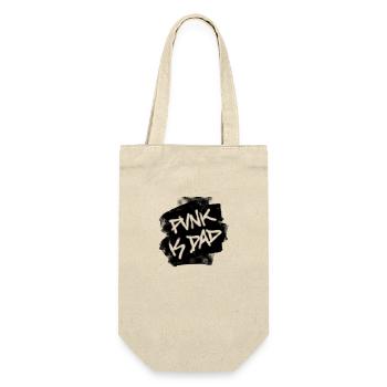 Punk Is Dad - Geschenkbeutel für Flaschen - Natur - Vorne