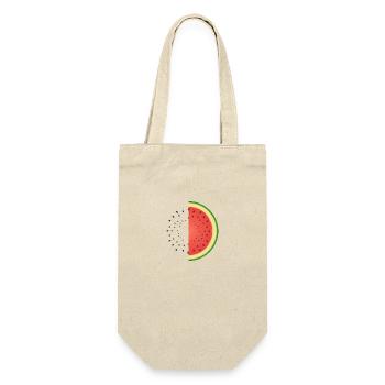 wassermelone - Geschenkbeutel für Flaschen - Natur - Vorne
