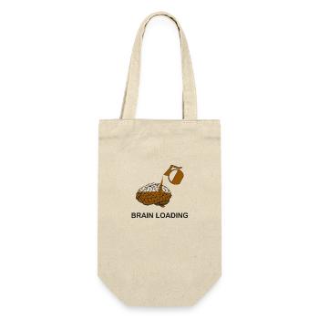 Brain loading by coffee - Gift Bag for Bottles - nature - Front