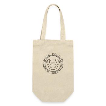 ANIMAL EQUALITY ANIMAL LIBERATION - Gift Bag for Bottles - nature - Front