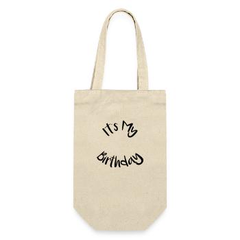 It s My Birthday geburtstag feiern party jubilaeum - Geschenkbeutel für Flaschen - Natur - Vorne