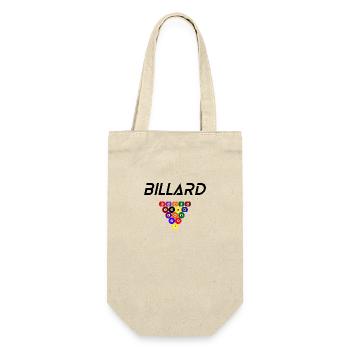Billard - Geschenkbeutel für Flaschen - Natur - Vorne