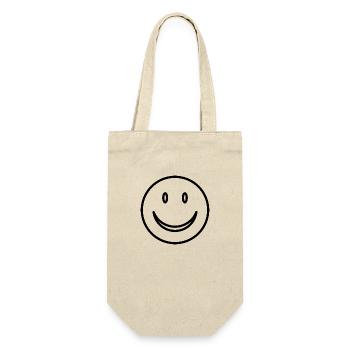 Smiley - Laughing face - Gift Bag for Bottles - nature - Front