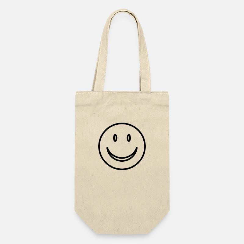 Smiley - Laughing face - Gift Bag for Bottles - nature