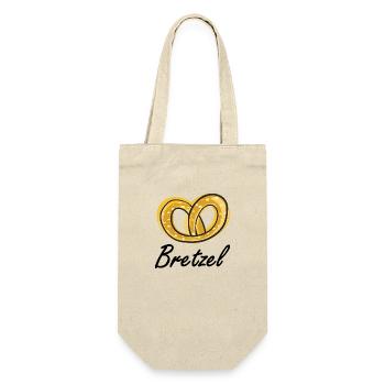 Bretzel - Geschenkbeutel für Flaschen - Natur - Vorne