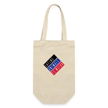 EATING ANIMALS IS WEIRD - stripes - Gift Bag for Bottles - nature - Front