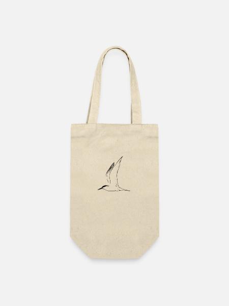 Möwe - Geschenkbeutel für Flaschen - Natur