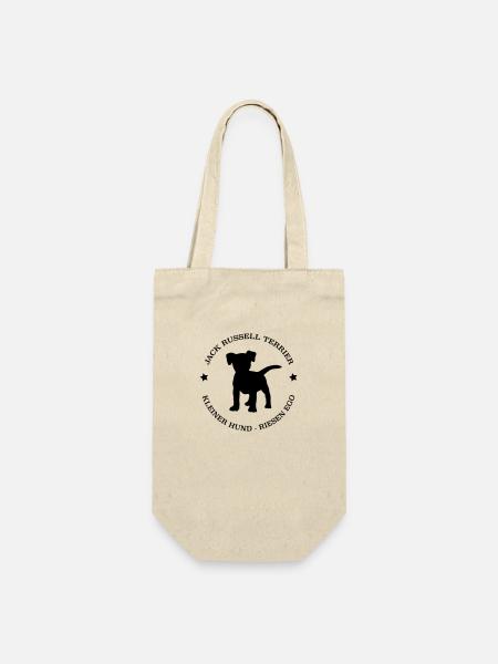 Jack Russell Terrier - Geschenkbeutel für Flaschen - Natur