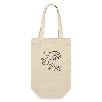 Monster Fish - Geschenkbeutel für Flaschen - Natur - Vorne