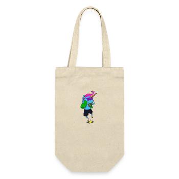 Unicorn fable fairy tale Colorful gift gift idea - Gift Bag for Bottles - nature - Front