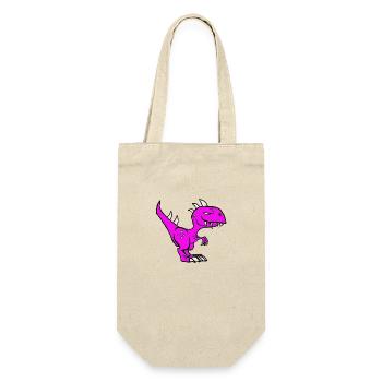 Dinosaur purple - Gift Bag for Bottles - nature - Front