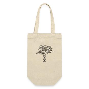 world dna dns pedigree nature heritage inherit tree - Gift Bag for Bottles - nature - Front