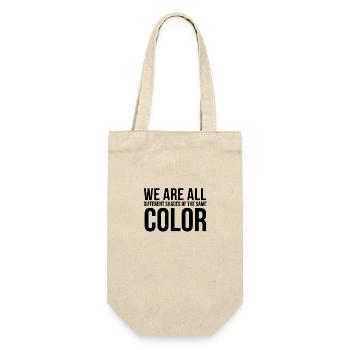 Antifa Shirt Statement against Nazis Gift Idea - Gift Bag for Bottles - nature - Front