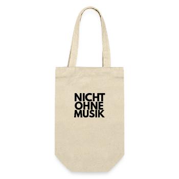 nicht ohne Musik - Geschenkbeutel für Flaschen - Natur - Vorne