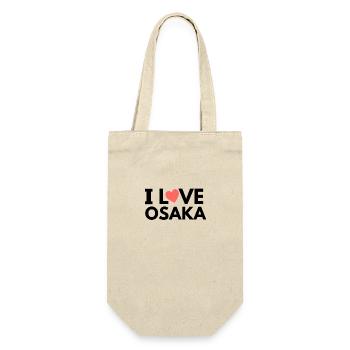 i love osaka - Geschenkbeutel für Flaschen - Natur - Vorne
