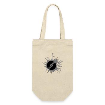 Fête de la musique de vinyle graffiti éclaboussures goutte - Sac à bouteille - nature - Devant
