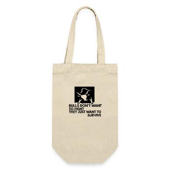 Animal rights activist bullfighting - Gift Bag for Bottles - nature - Front