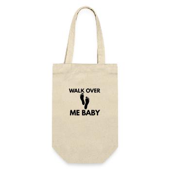 Walk Over Me Baby - Geschenkbeutel für Flaschen - Natur - Vorne