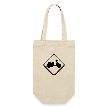 note sign scooter caution zone danger clipart - Gift Bag for Bottles - nature - Front