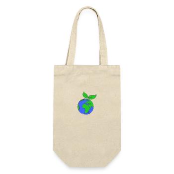 Green Planet Earth World Organic Environment Nature Gift - Sac à bouteille - nature - Devant