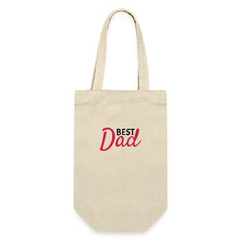 Best Dad - Gift Bag for Bottles - nature - Front