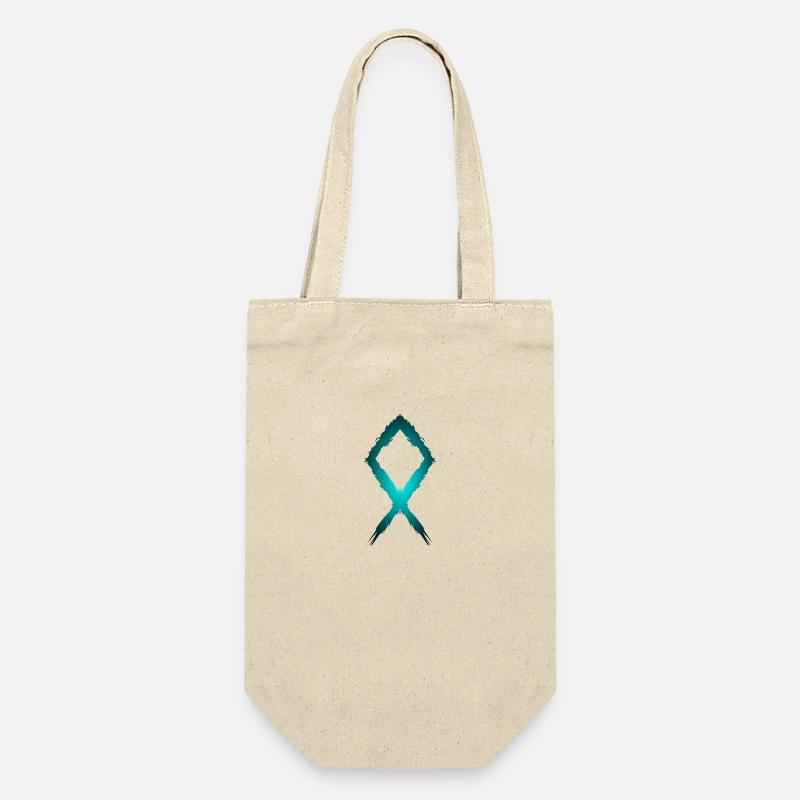 Othila Rune Symbol - Geschenkbeutel für Flaschen - Natur
