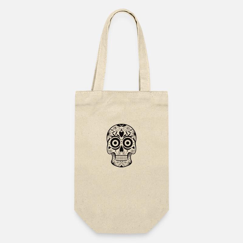 Tête de mort mexicaine - Sac à bouteille - nature