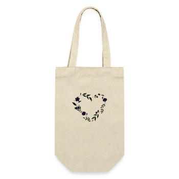 Heart - Flower - Heart - Flowers - Gift Bag for Bottles - nature - Front