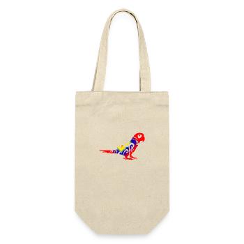 Maori parrot colorful tribal tattoo gift idea - Gift Bag for Bottles - nature - Front