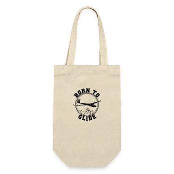 Glider shirt glider pilot soaring gift - Gift Bag for Bottles - nature - Front
