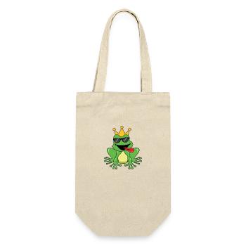 Grenouille mignonne verte grenouille prince langue pour les enfants - Sac à bouteille - nature - Devant