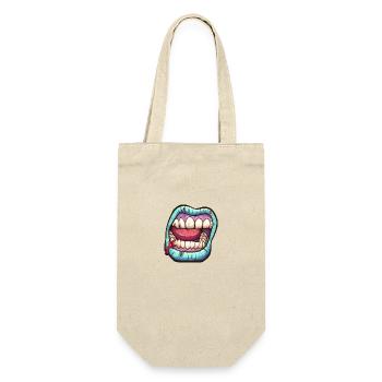 Teeth Teeth Zombie Mask Face Mask - Gift Bag for Bottles - nature - Front