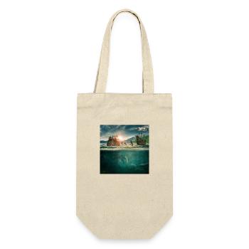 Underwater world of imagination - Gift Bag for Bottles - nature - Front