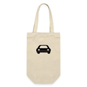 Auto - Geschenkbeutel für Flaschen - Natur - Vorne