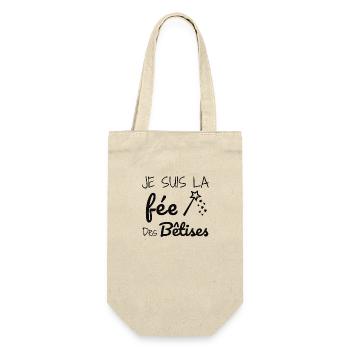 Je suis la fée des bêtises - Sac à bouteille - nature - Devant