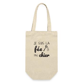 Je suis la fée pas chier - Sac à bouteille - nature - Devant