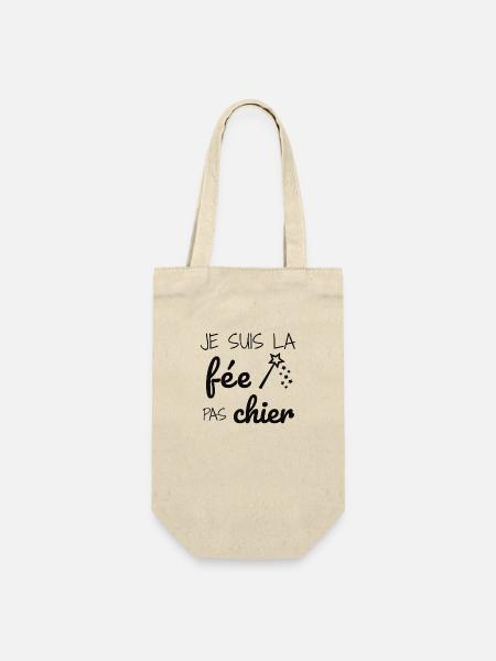 Je suis la fée pas chier - Sac à bouteille - nature