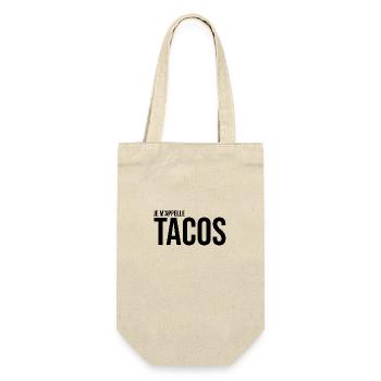 je m'appelle tacos fast food - Sac à bouteille - nature - Devant