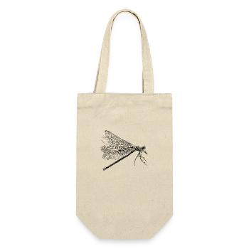 Vintage Libelle - Geschenkbeutel für Flaschen - Natur - Vorne